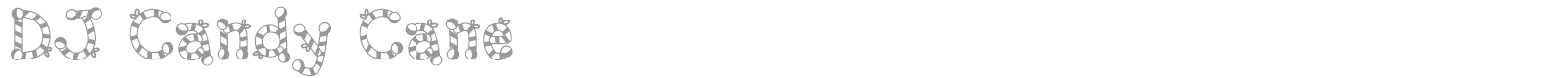 DJ Candy Cane font preview